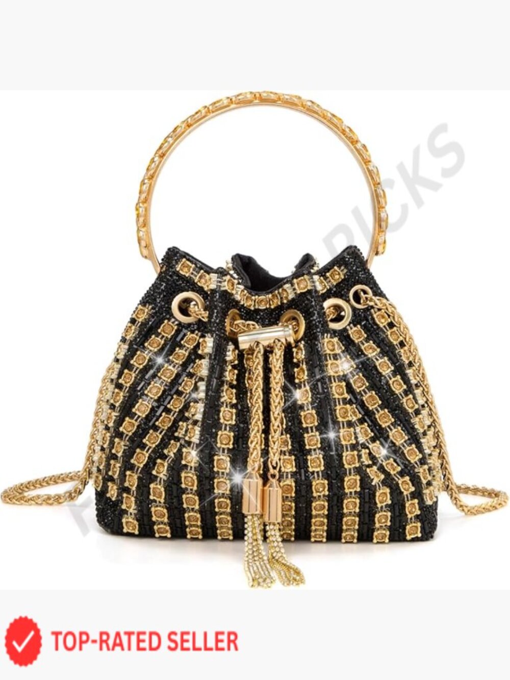 Sparkly Rhinestone Evening Clutch Purse Glitter Handbag for Party Prom Wedding
